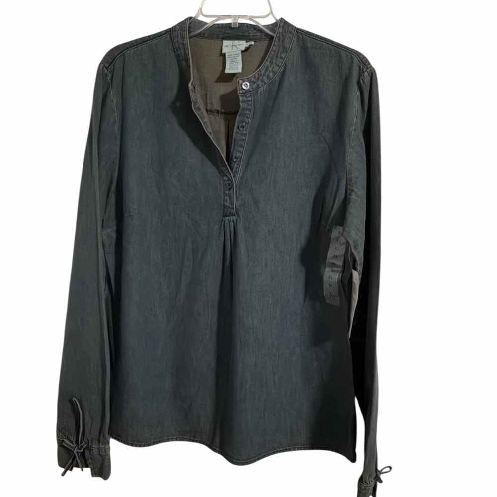 Calvin Klein Jeans Denim Blue Long Sleeve Top